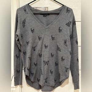 ☠️adorable Skull Cashmere lightweight sweater